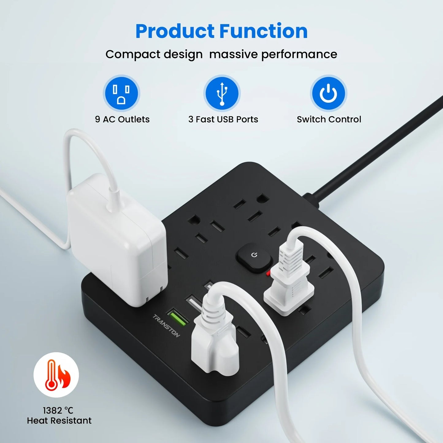 Power Outlet with Surge Protector | Cozy Complete Homes