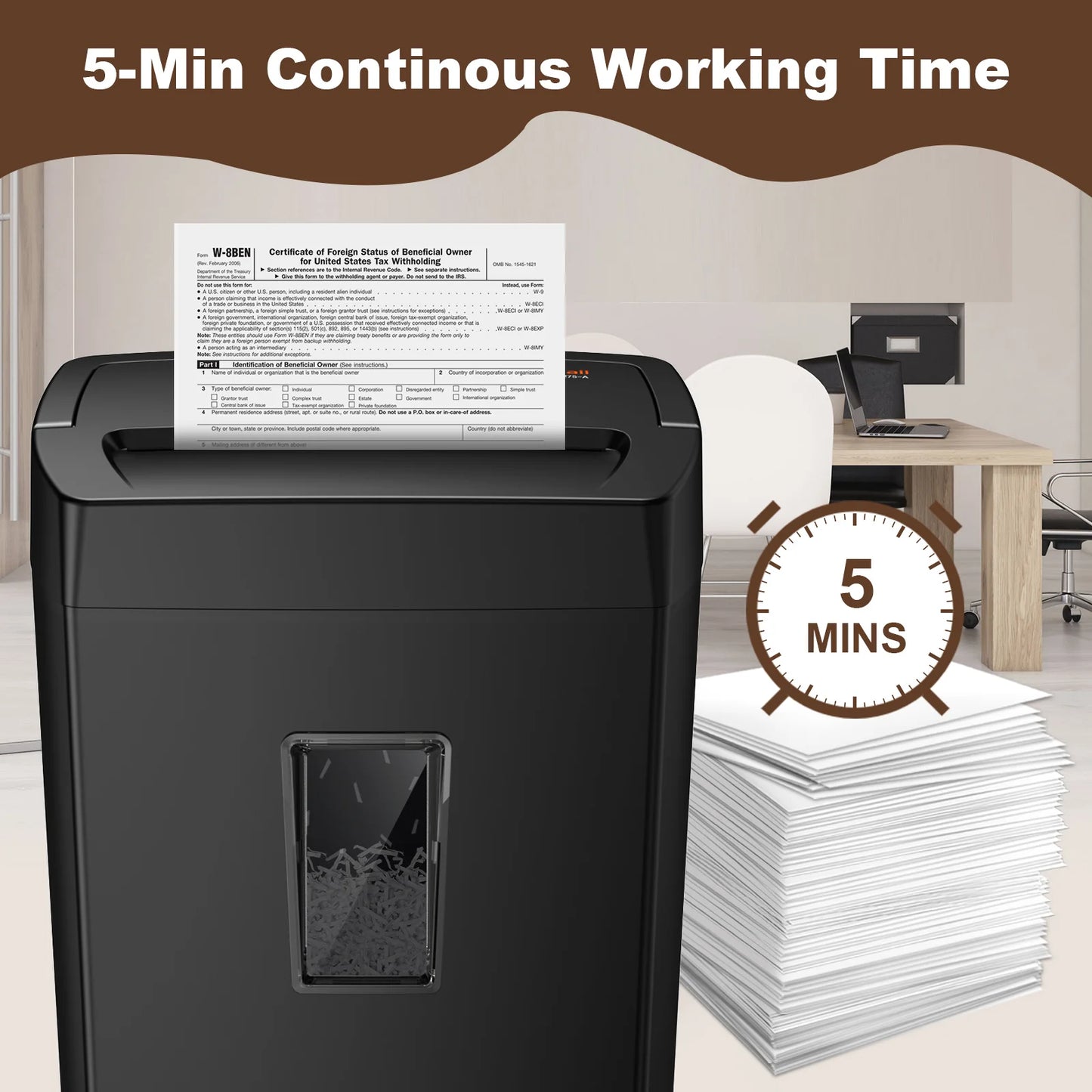 Cross Cut Paper Shredder | Cozy Complete Homes