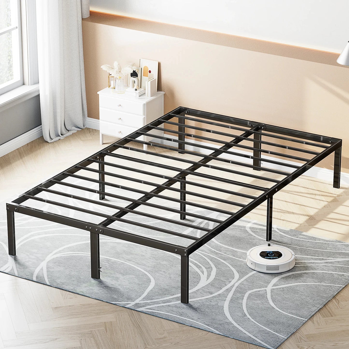 Metal Platform Bed Frame (Twin/Full/Queen/King) | Cozy Complete Homes