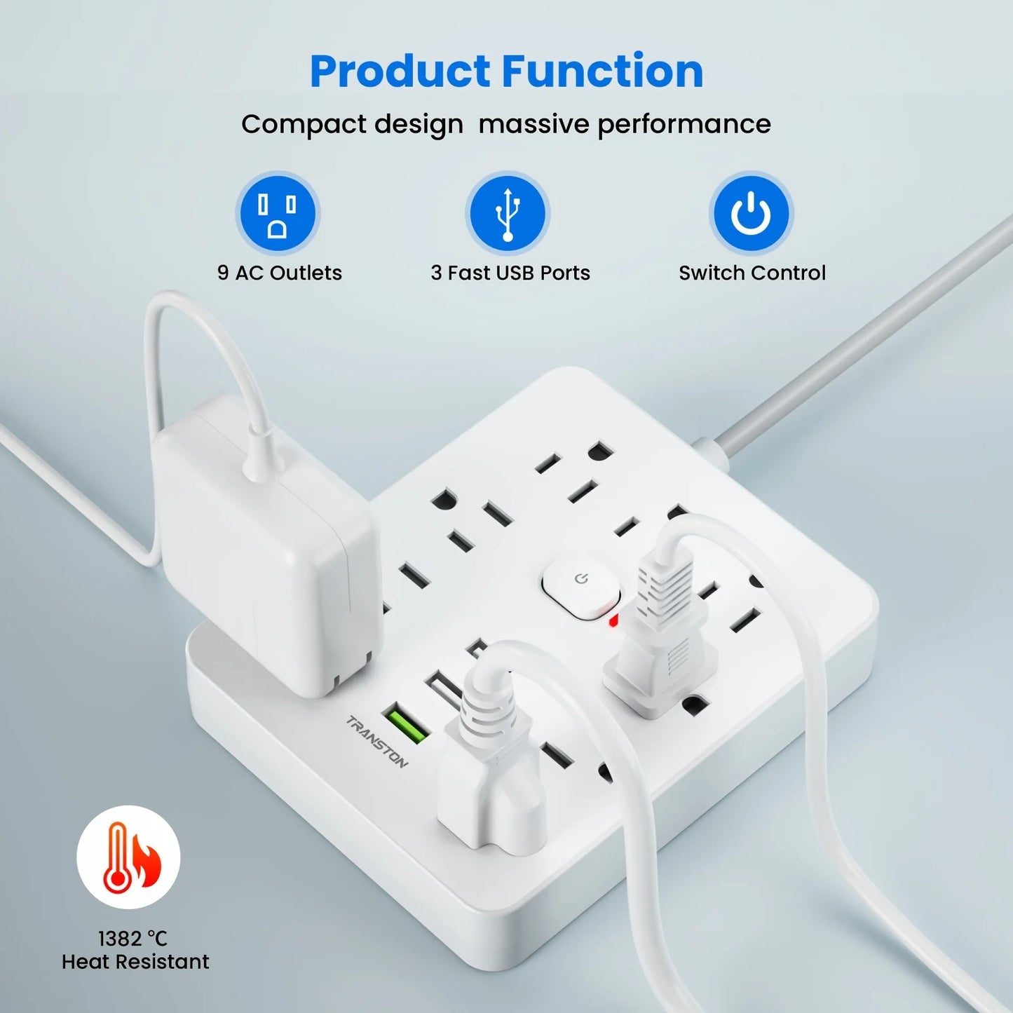 Power Outlet with Surge Protector | Cozy Complete Homes