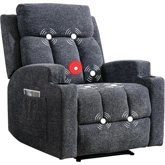 Manual Massage Recliner Chair with Heat | Cozy Complete Homes