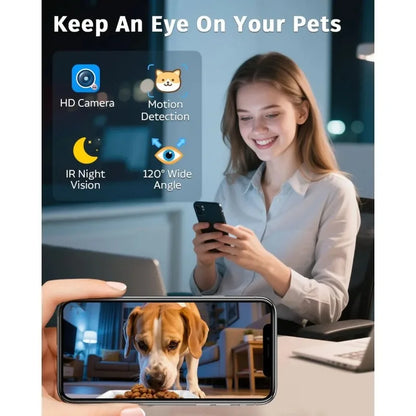 Smart Dog Feeder with 1080P Camera, 12L Auto Dispenser & Night Vision | Cozy Complete Homes