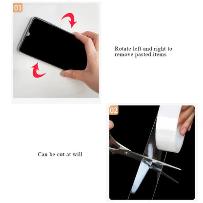 Nano Double Transparent Tape | Cozy Complete Homes