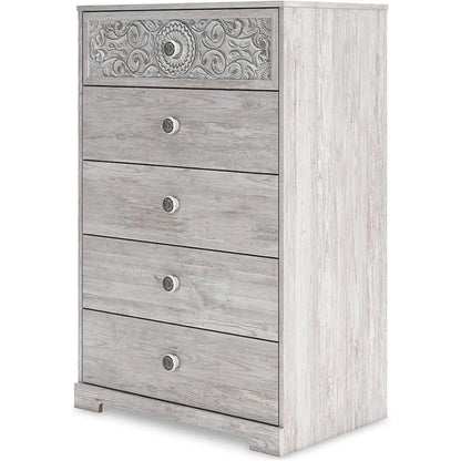 Paxberry Boho 5 Drawer Chest of Drawers | Cozy Complete Homes