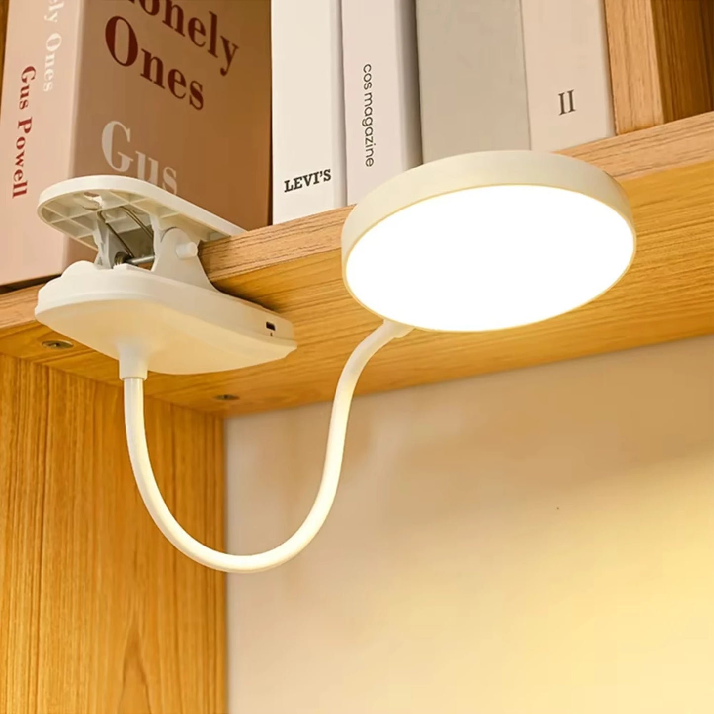 Rechargeable USB Clip-On Table Lamp | Cozy Complete Homes
