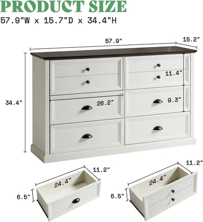 58 inch Dresser for Bedroom | Cozy Complete Homes