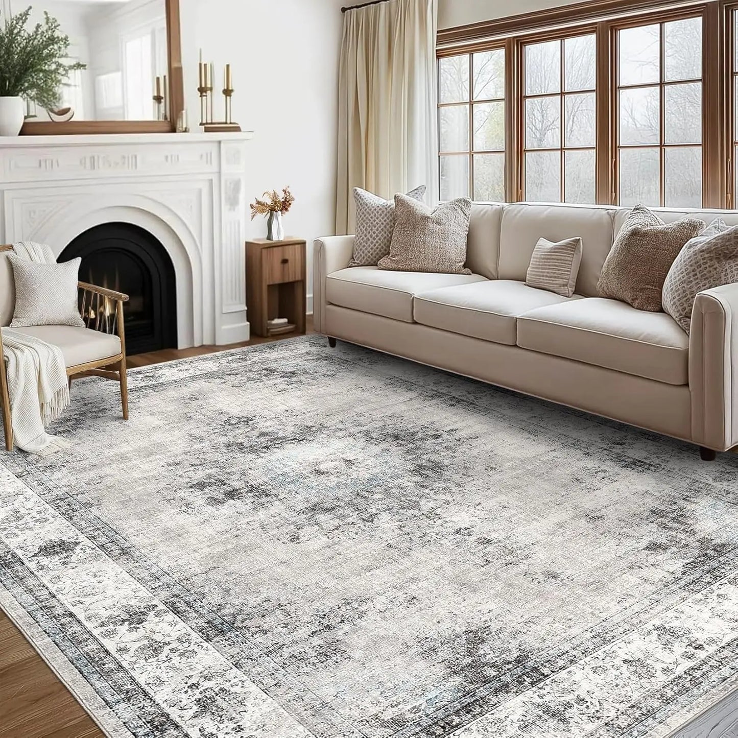 Area Rug Washable Large Area Rug | Cozy Complete Homes