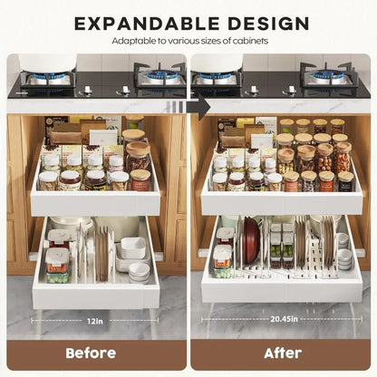 4-Pack Expandable Cabinet Organizer | Cozy Complete Homes