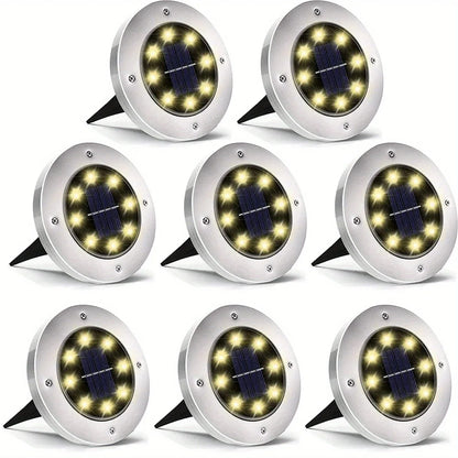 8 piece Solar Outdoor Lights | Cozy Complete Homes