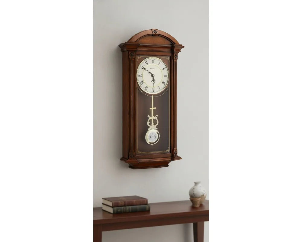 Vintage Walnut Chiming Mantel Clock | Cozy Complete Homes