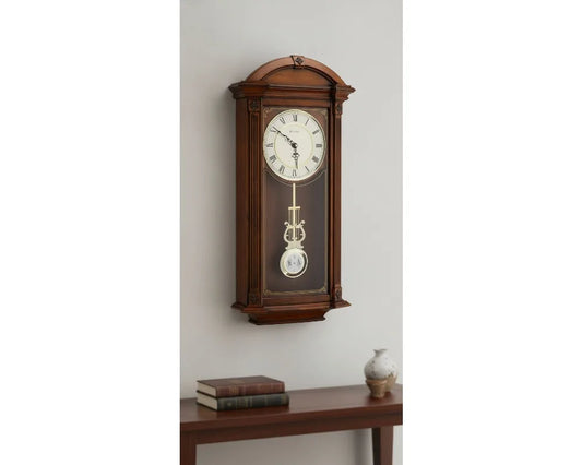 Vintage Walnut Chiming Mantel Clock | Cozy Complete Homes