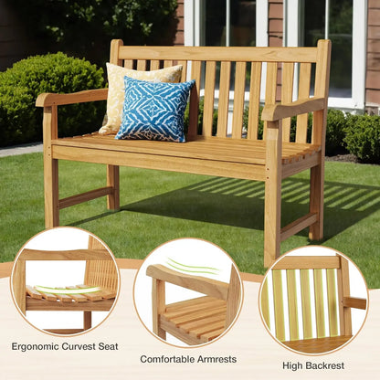 Teak Outdoor Bench | Cozy Complete Homes