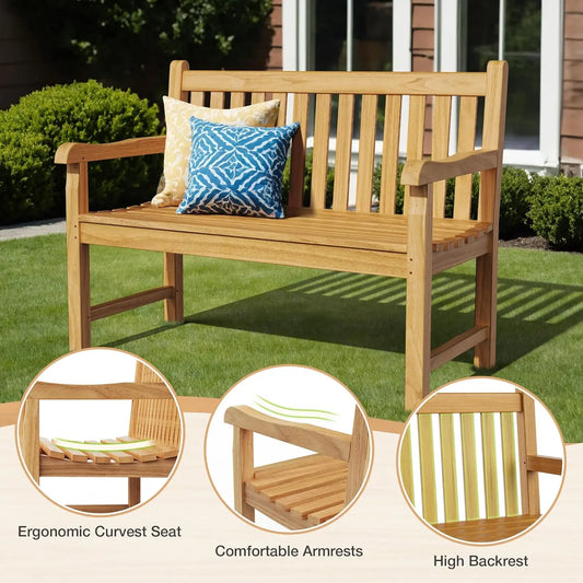 Teak Outdoor Bench | Cozy Complete Homes