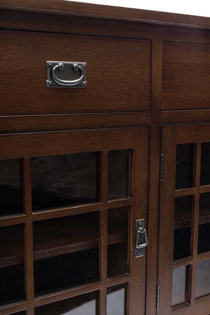 Craftsman Mission Solid Oak Sideboard - 65"