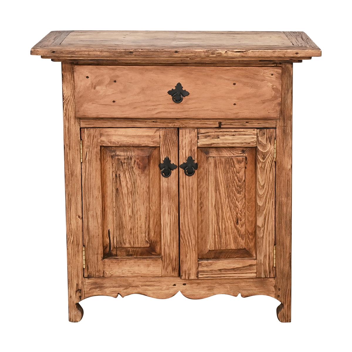 Rustic wood cabinet i