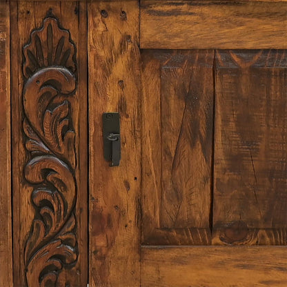 wood grain and carvings
