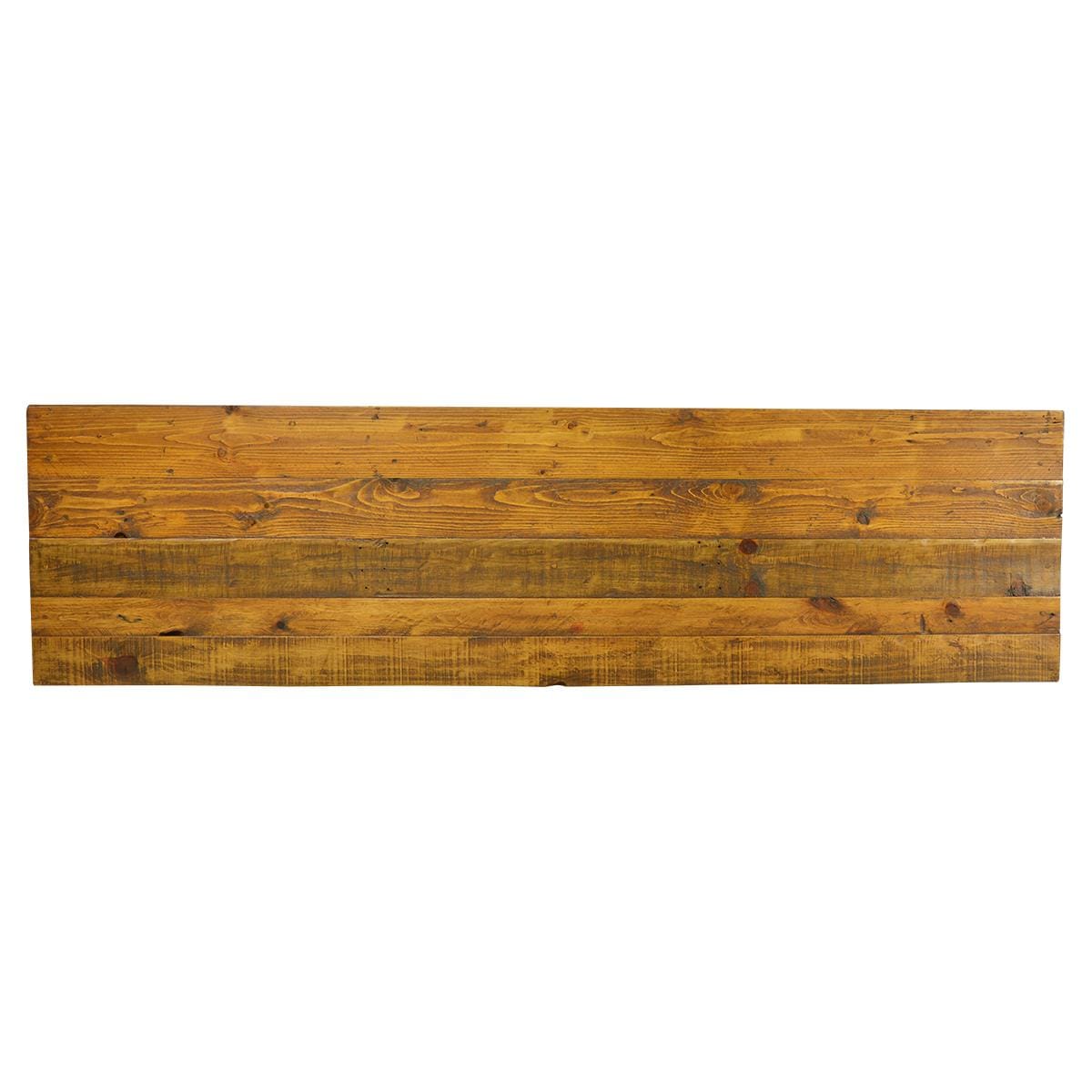 Wooden panel with a rustic finish on a white background