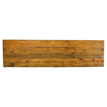 Wooden panel with a rustic finish on a white background