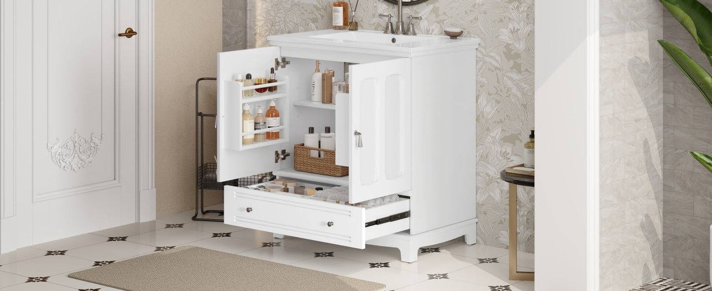 Bathroom Vanity with Ceramic Sink