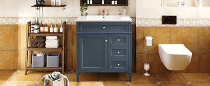 Modern Blue Bathroom Vanity