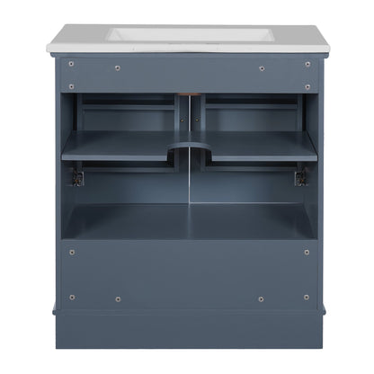 Bathroom Vanity with Ceramic Sink