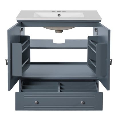 Bathroom Vanity with Ceramic Sink