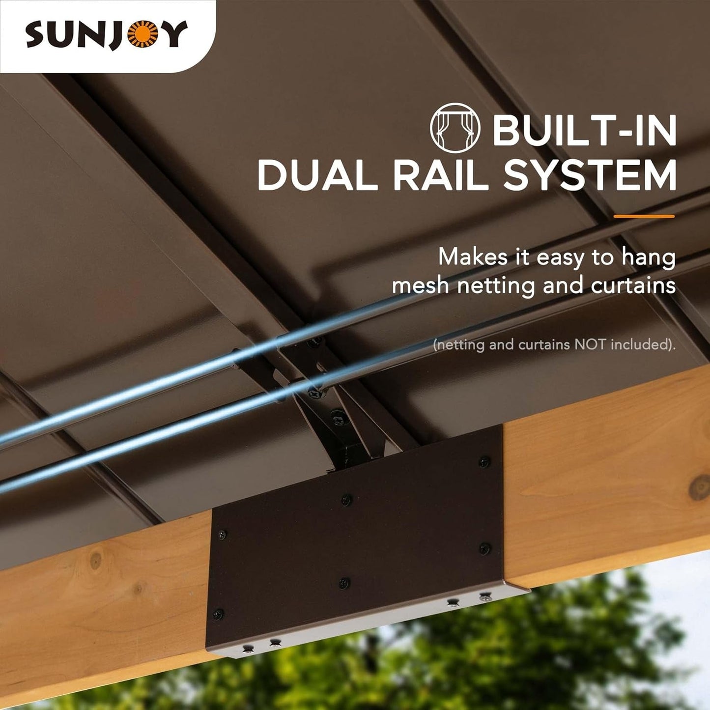 Cedar Framed Hardtop Gazebo Outdoor Patio Garden Shade