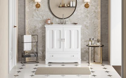 Bathroom Vanity with Ceramic Sink