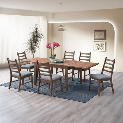 Modern Extendable Dining Table | Walnut Finish Gallery La La