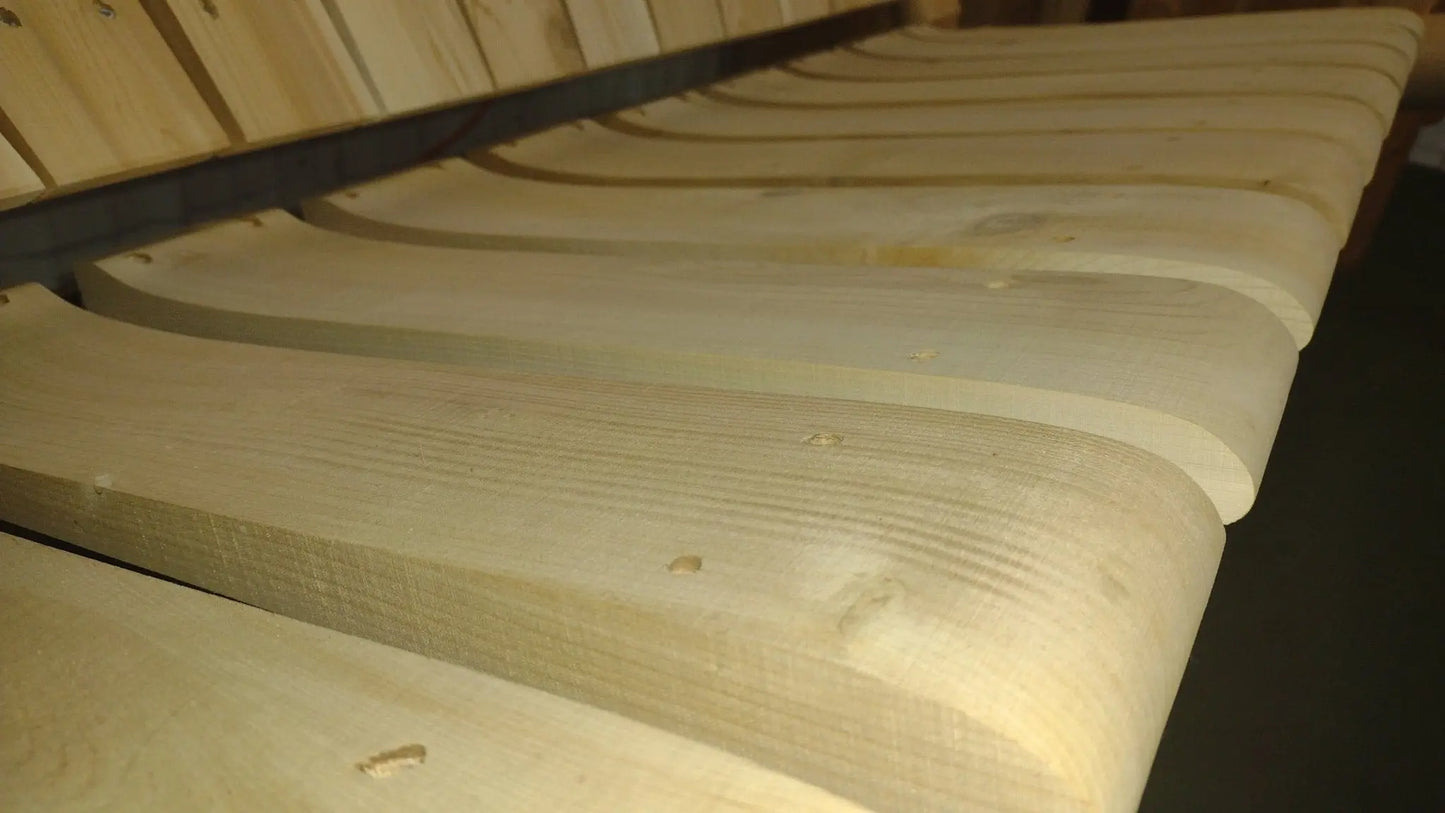 Double Benches Swing for Patio Cedar Creek Rustic Furniture