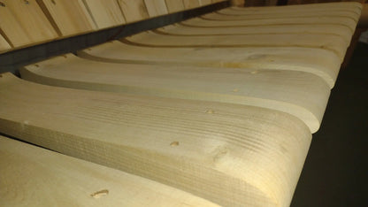 Double Benches Swing for Patio Cedar Creek Rustic Furniture