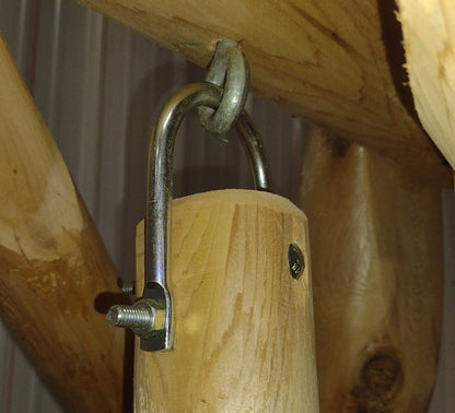 Double Benches Swing for Patio Cedar Creek Rustic Furniture