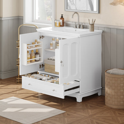Bathroom Vanity with Ceramic Sink