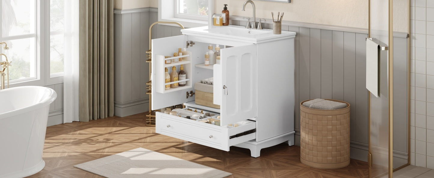 Bathroom Vanity with Ceramic Sink
