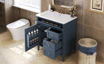 Modern Blue Bathroom Vanity