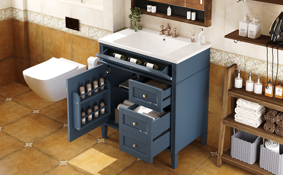 Modern Blue Bathroom Vanity