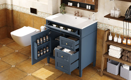 Modern Blue Bathroom Vanity