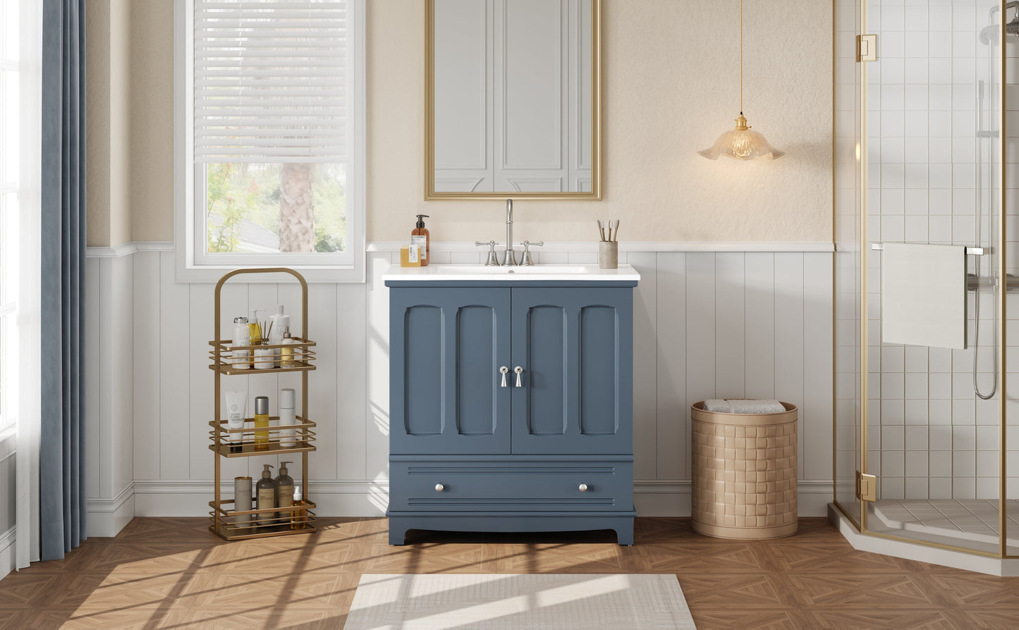 Bathroom Vanity with Ceramic Sink
