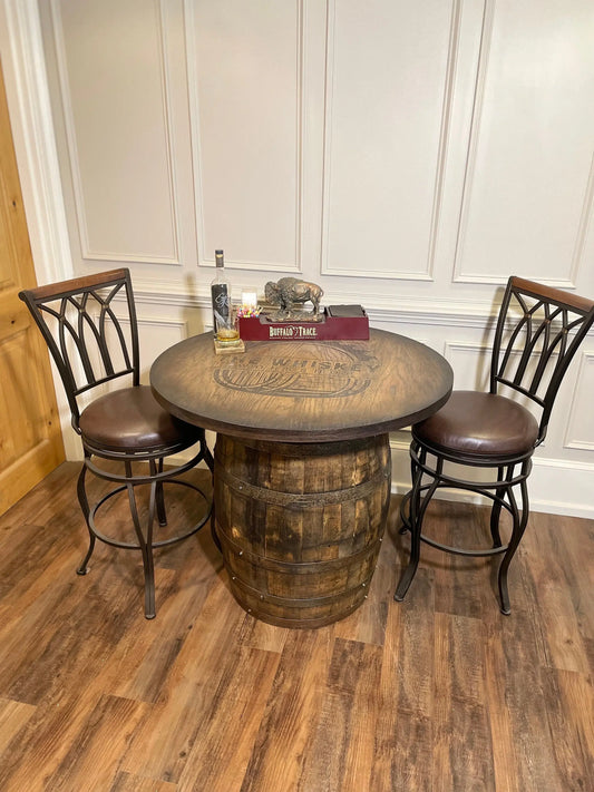 Bourbon Barrel Bistro/Pub Table Table - CozyCompleteHome.com
