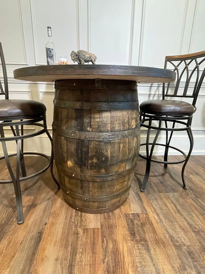 Bourbon Barrel Bistro/Pub Table Table - CozyCompleteHome.com