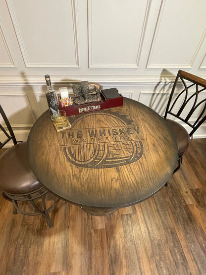 Bourbon Barrel Bistro/Pub Table Table - CozyCompleteHome.com
