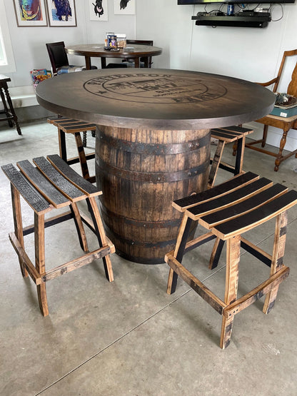 Bourbon Barrel Bistro/Pub Table Table - CozyCompleteHome.com
