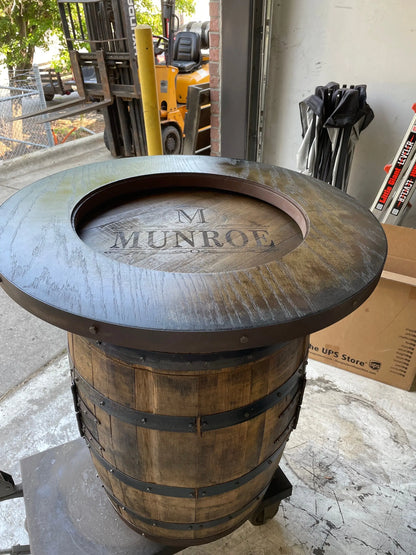 Bourbon Barrel Bistro/Pub Table Table - CozyCompleteHome.com