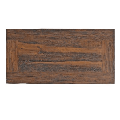 Wooden panel with a rustic finish on a white background