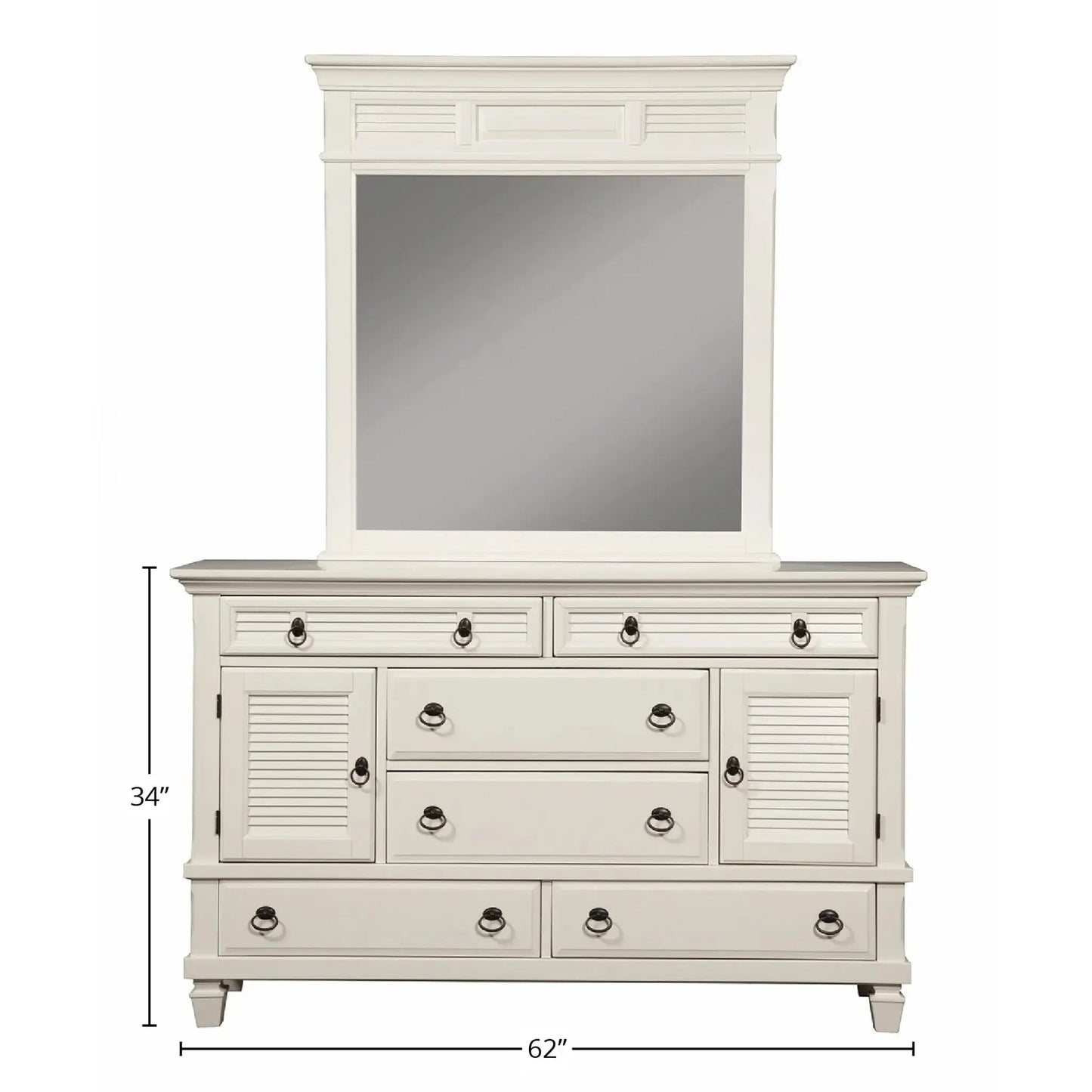Winchester Dresser, White - CozyCompleteHome.com